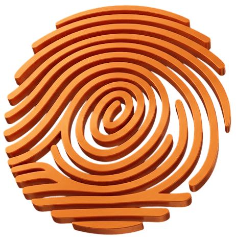 3D Fingerprint Logo